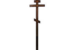 Крест Дуб резной 180 см с напылением ВП КД15